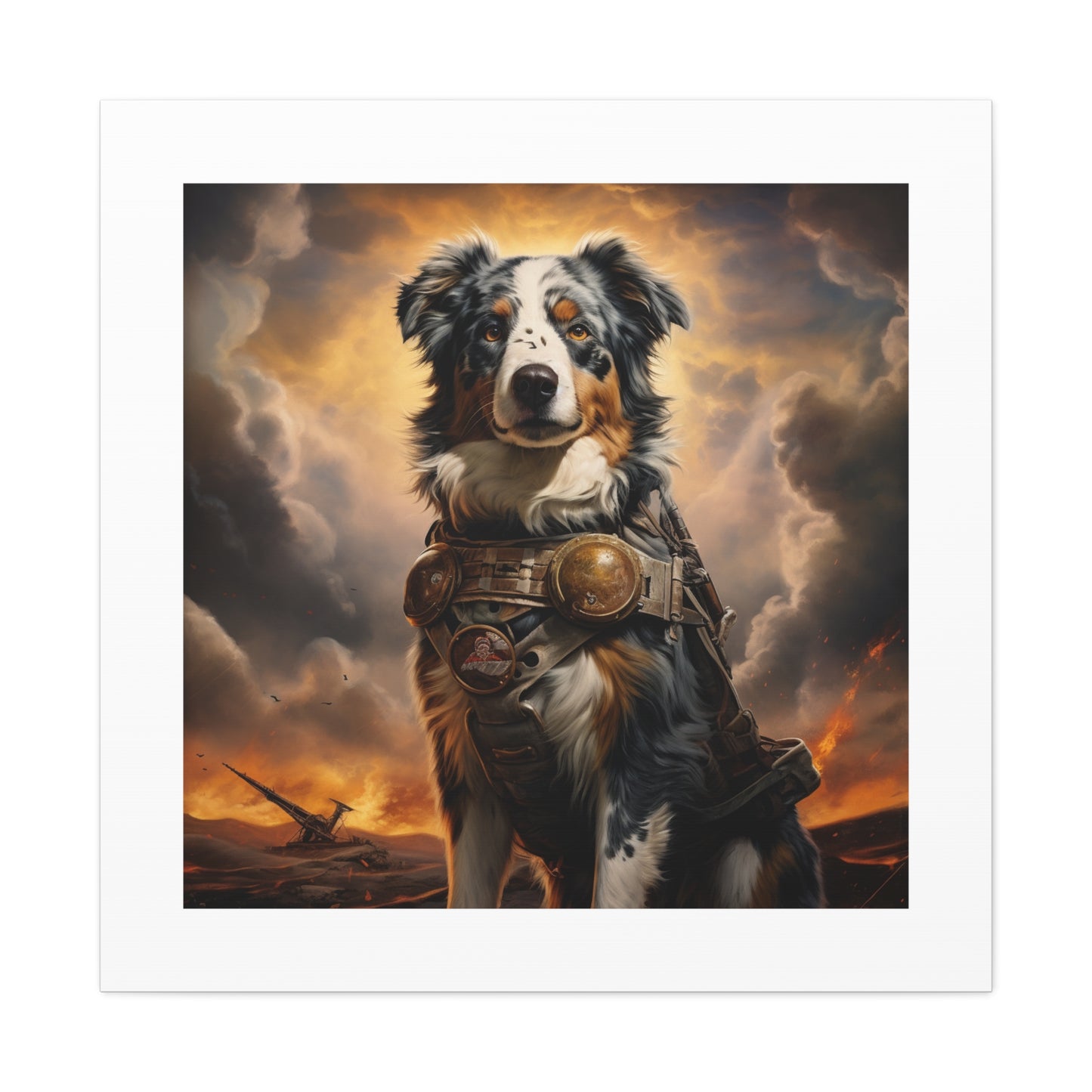 Brave Patriot Puppy Print.