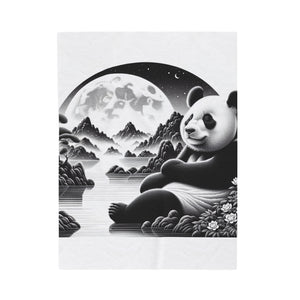 "Panda's Lunar Aura" -Blanket