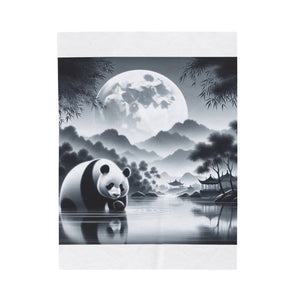 Panda's Moonlight Bliss -Blanket