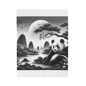"Panda's Lunar Serenity" -Blanket