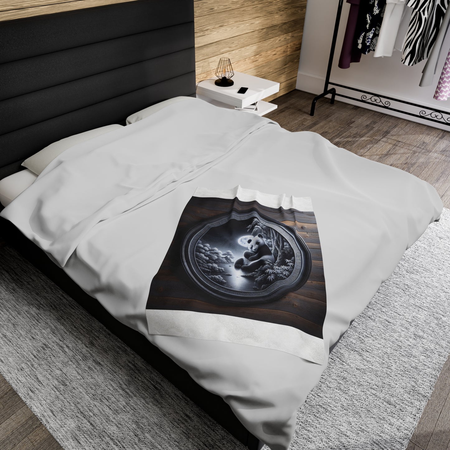 "Moonlit Majesty: Pandamonium" -Blanket