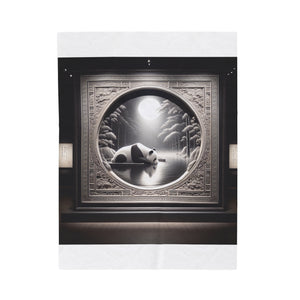 "Panda Moon" -Blanket