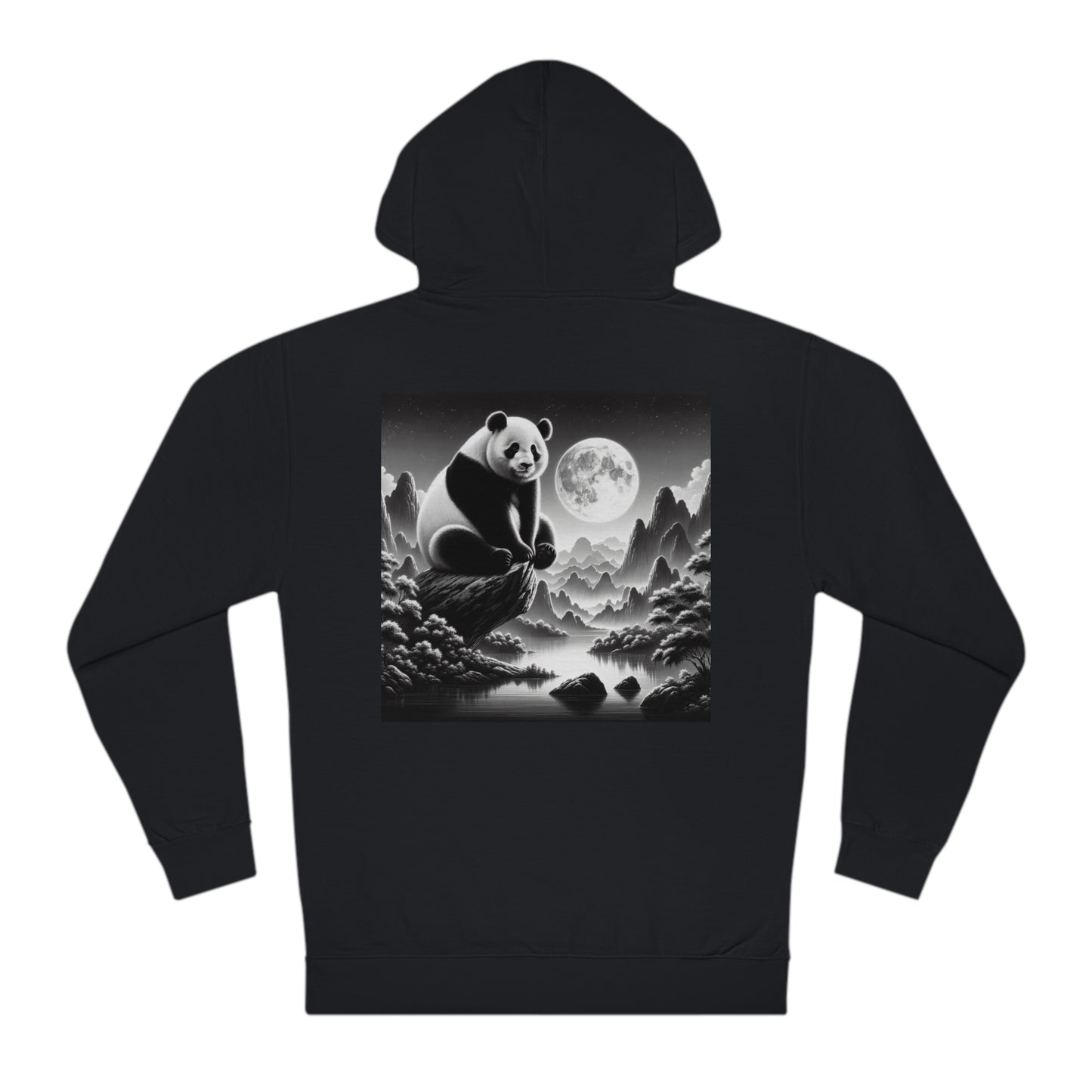 "Moonlit Majesty: Panda's Grace"- Hoodie