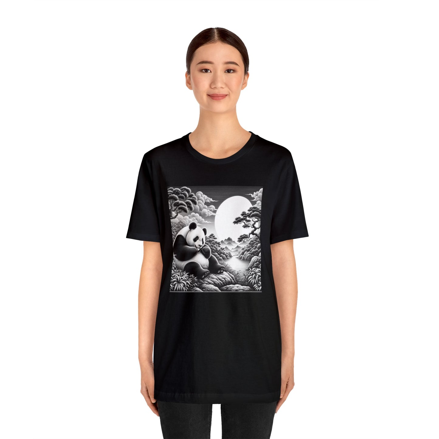 "Panda's Lunar Grace"- Tshirt