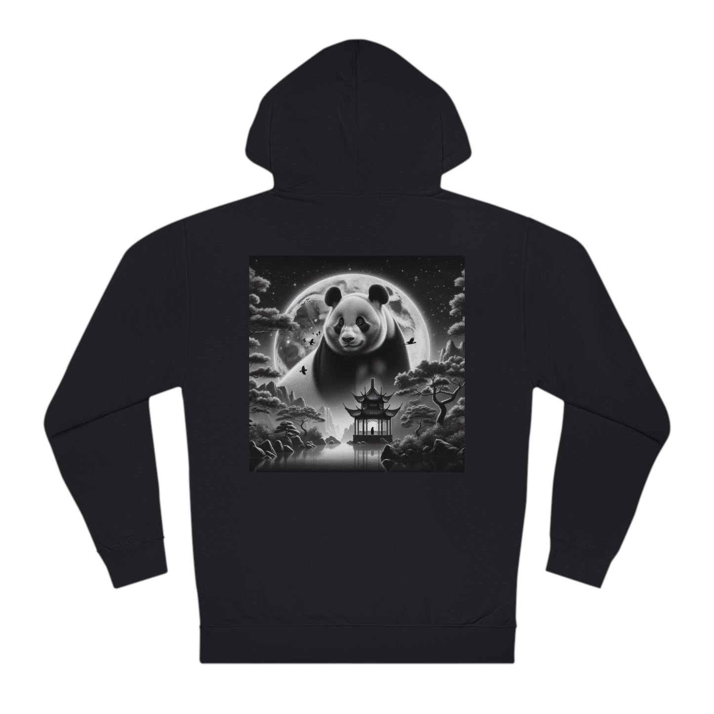 "Moonlit Panda's Grace"- Hoodie