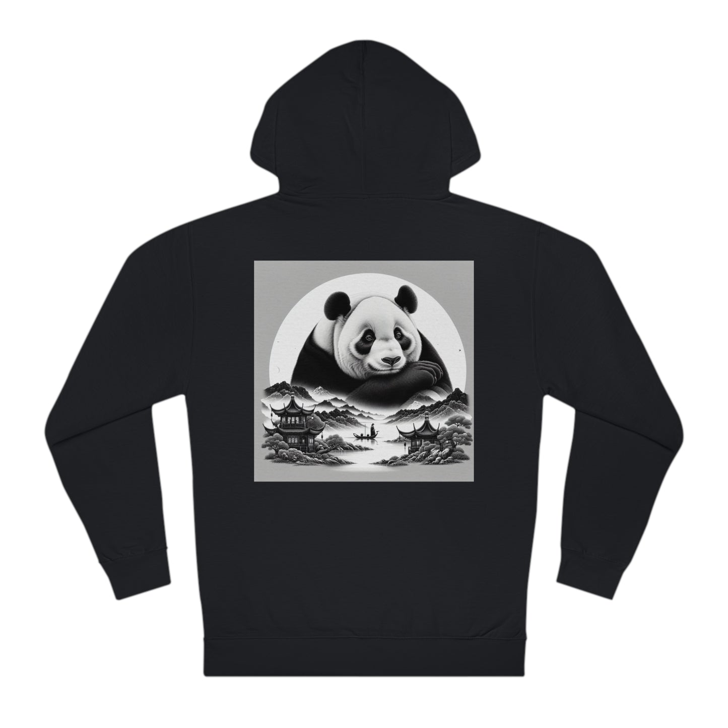 "Moonlit Majesty: Panda's Serenity"- Hoodie