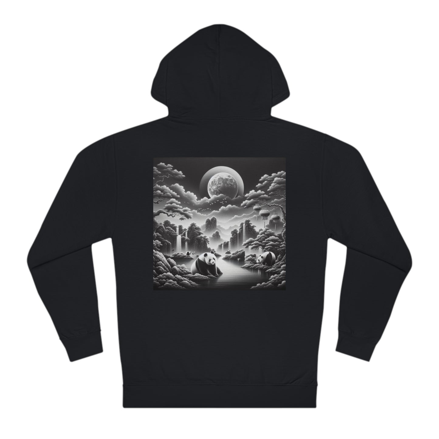 "Majestic Moonlight: Serene Panda"- Hoodie