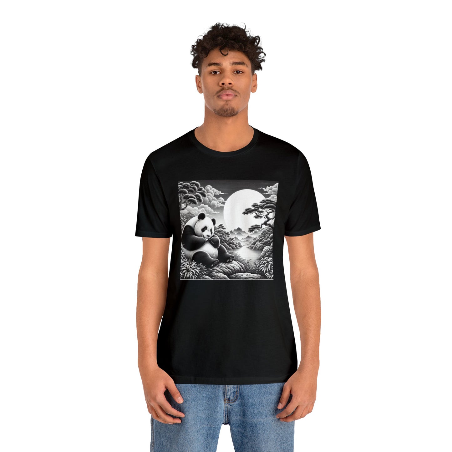 "Panda's Lunar Grace"- Tshirt