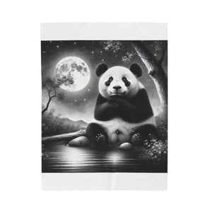 "Panda's Lunar Bliss" -Blanket