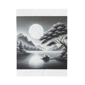 "Majestic Moonlight Panda" -Blanket