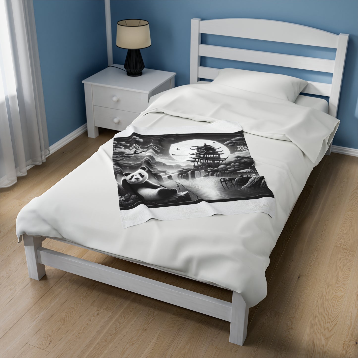 "Panda's Lunar Majesty" -Blanket