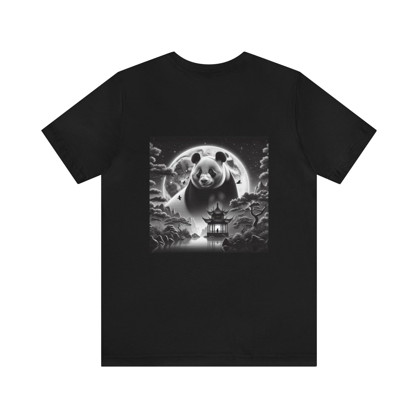 "Moonlit Panda's Grace"- Tshirt