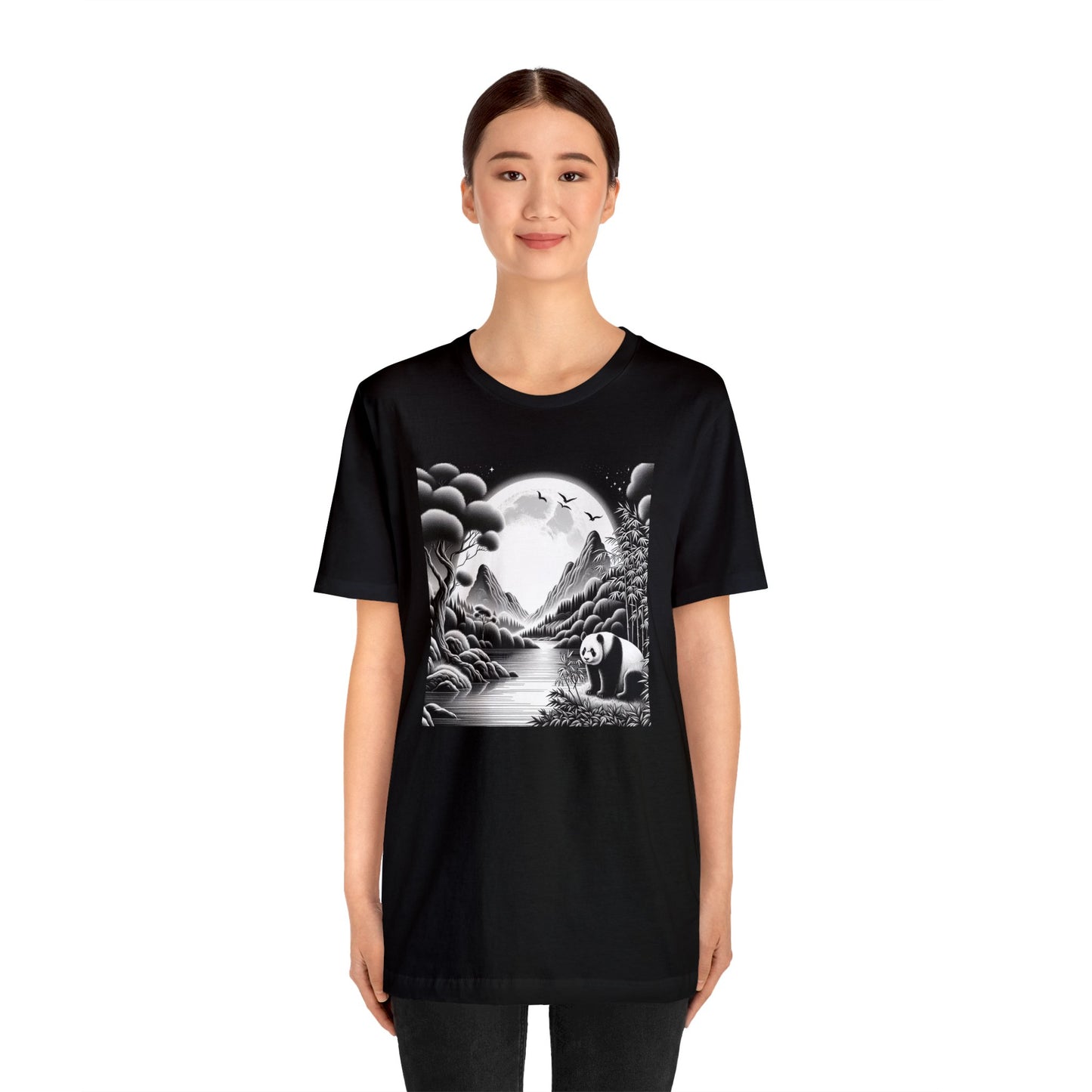 "Majestic Moonlit Panda"- Tshirt