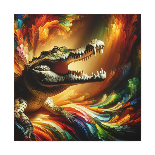 "Croc's Chroma"- Canvas