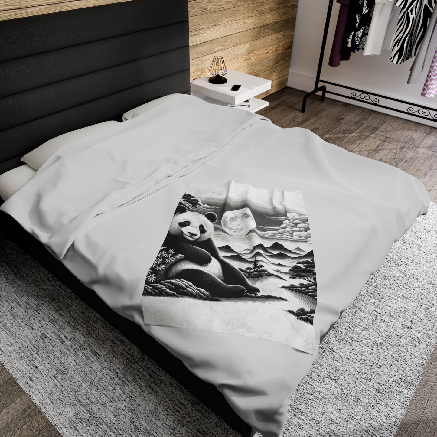 "Panda Moonlight" -Blanket