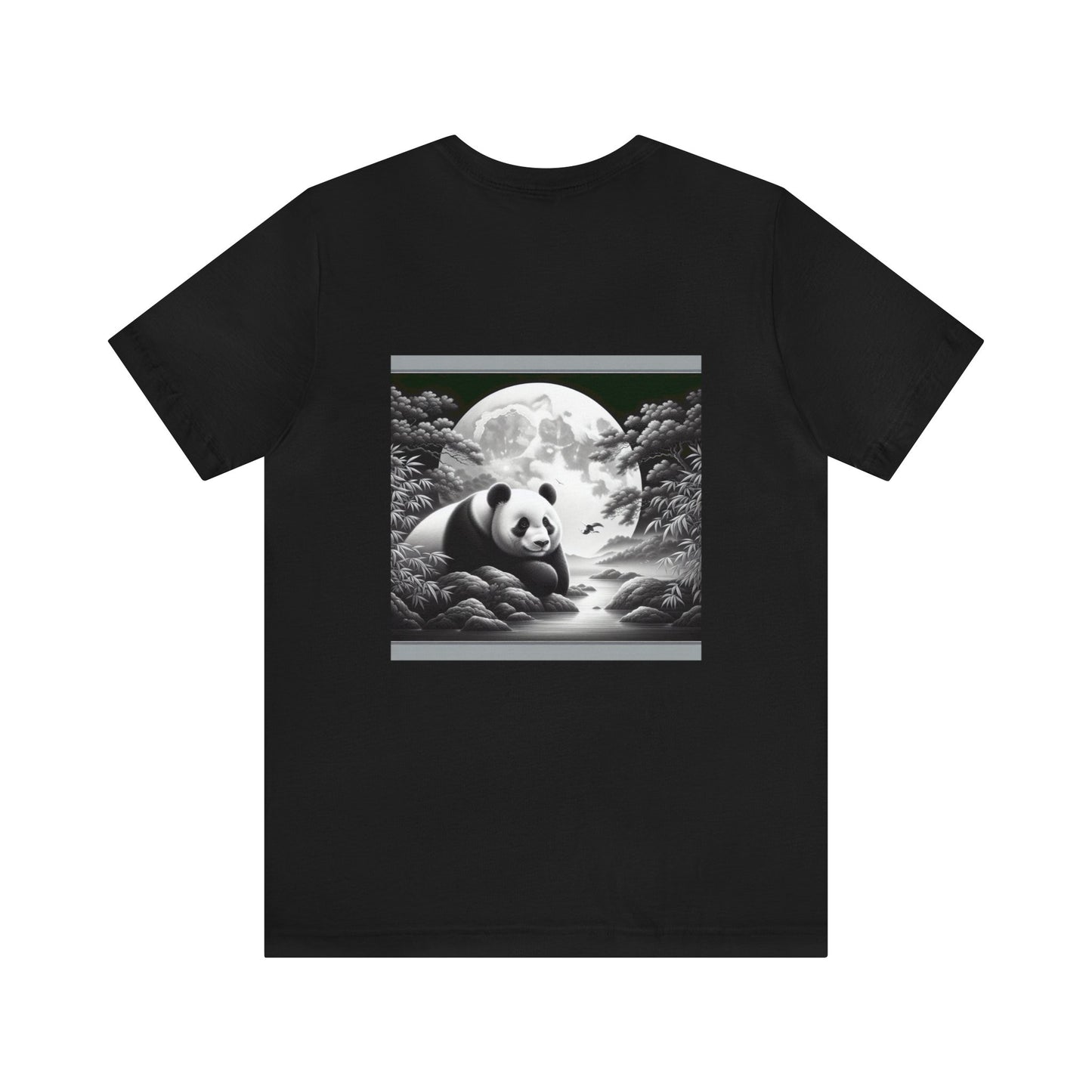"Moonlit Zen: Panda Majesty"- Tshirt