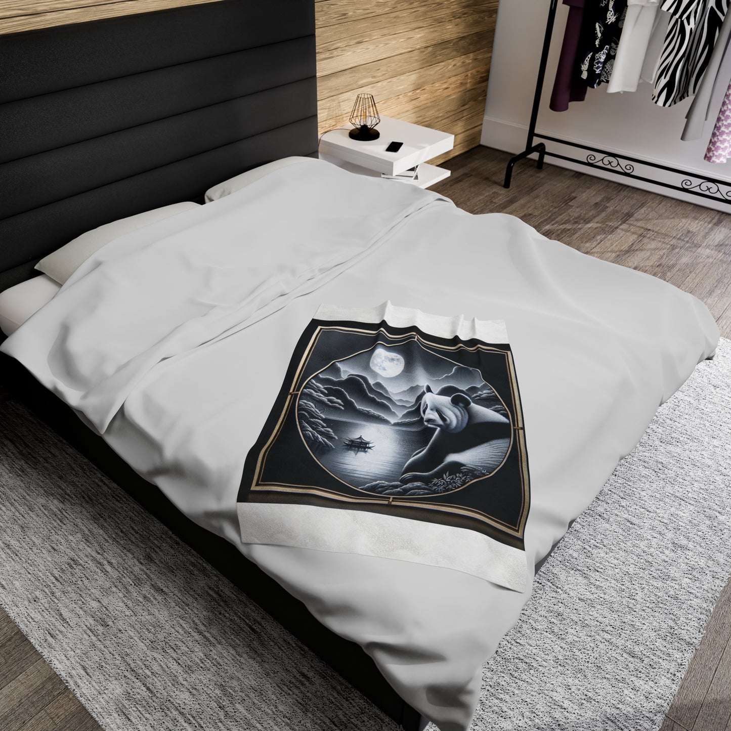 "Panda Moonlight" -Blanket