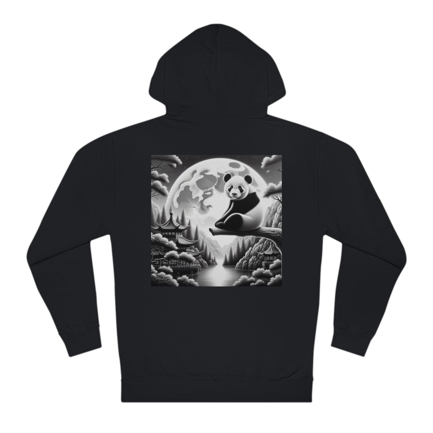 "Moonlit Majesty: Panda's Serenity"- Hoodie