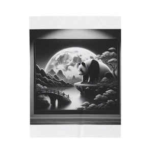 "Moonlit Zen Panda" -Blanket