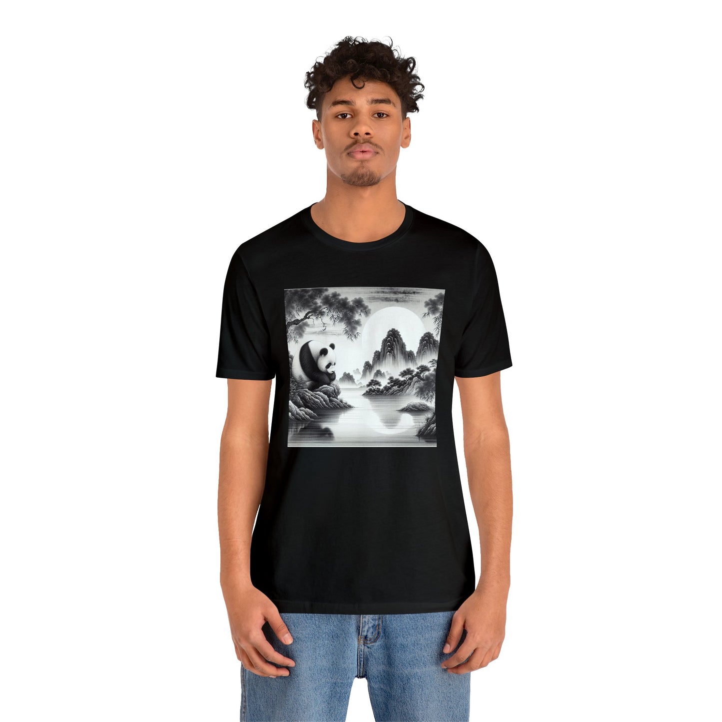 "Panda's Lunar Splendor"- Tshirt