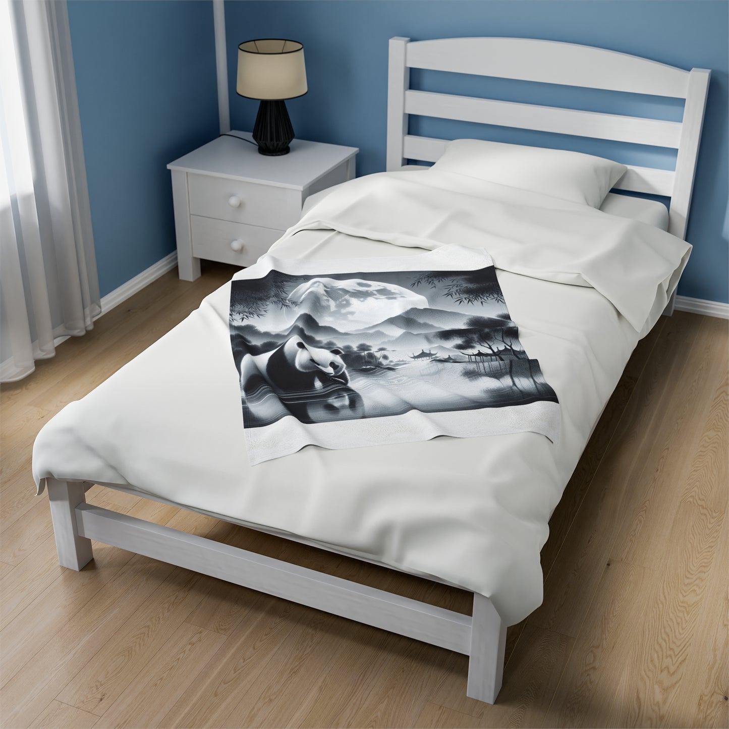 Panda's Moonlight Bliss -Blanket