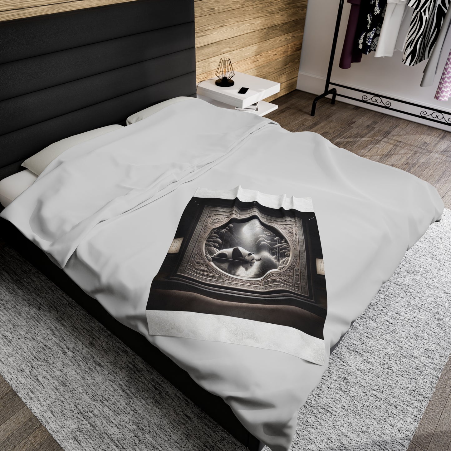 "Panda Moon" -Blanket