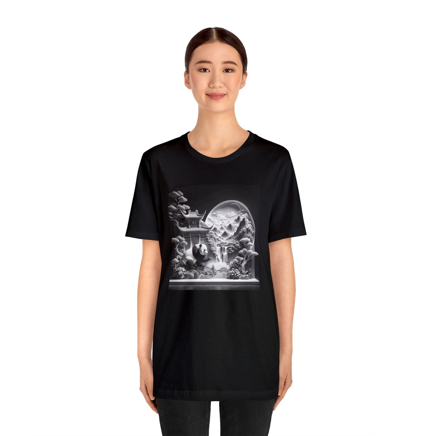 "Panda's Lunar Grace"- Tshirt