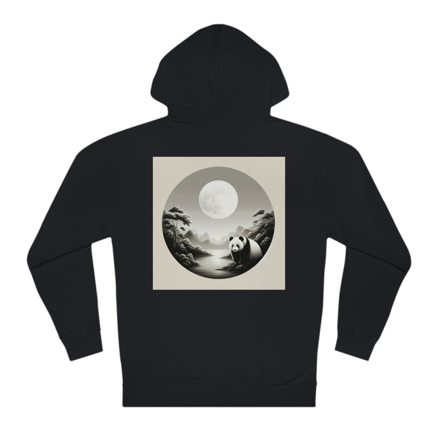 "Moonlit Panda: Serene Majesty"- Hoodie