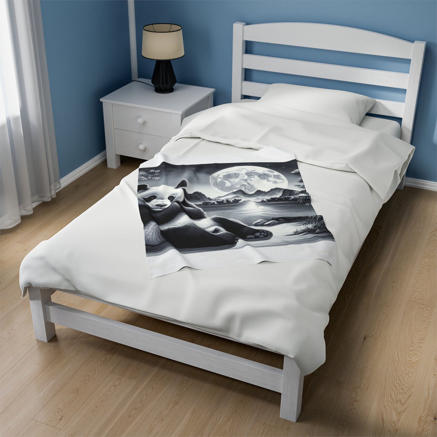 "Panda Moonlight" -Blanket