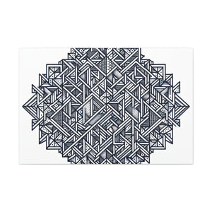 Triangular Fractal Mosaic- Canvas