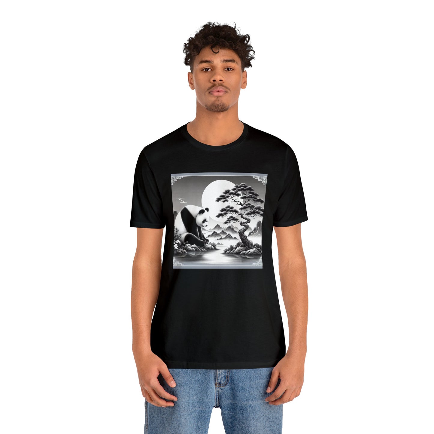 "Moonlit Panda Majesty"- Tshirt