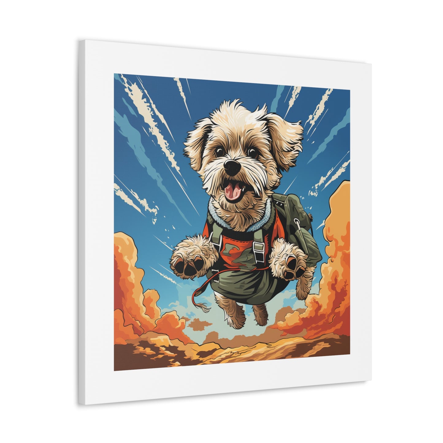 "Tails Up Maltese - Pop Art"