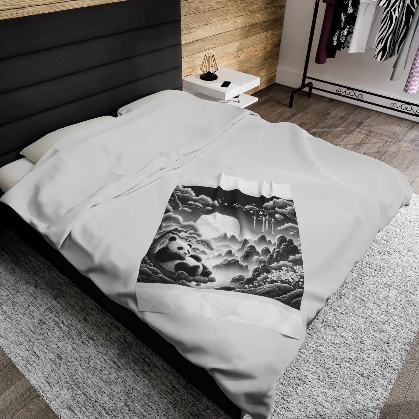 "Panda's Moon" -Blanket