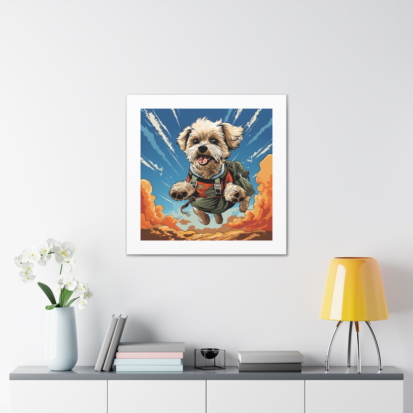"Tails Up Maltese - Pop Art"