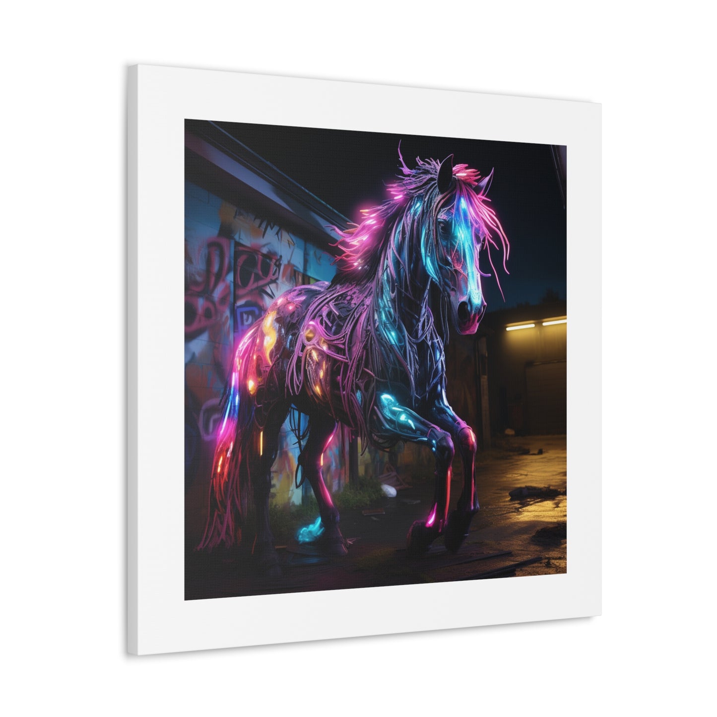 "Luminescent Graffiti Warhorse"