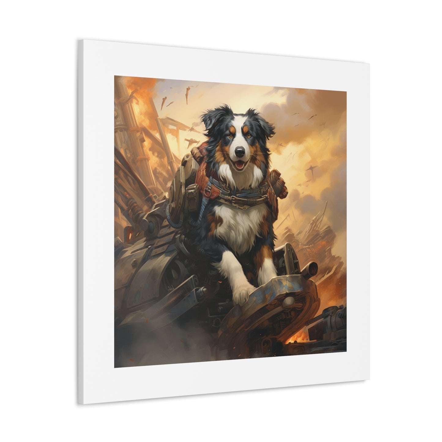 "Brave Armored Shepherd Print"