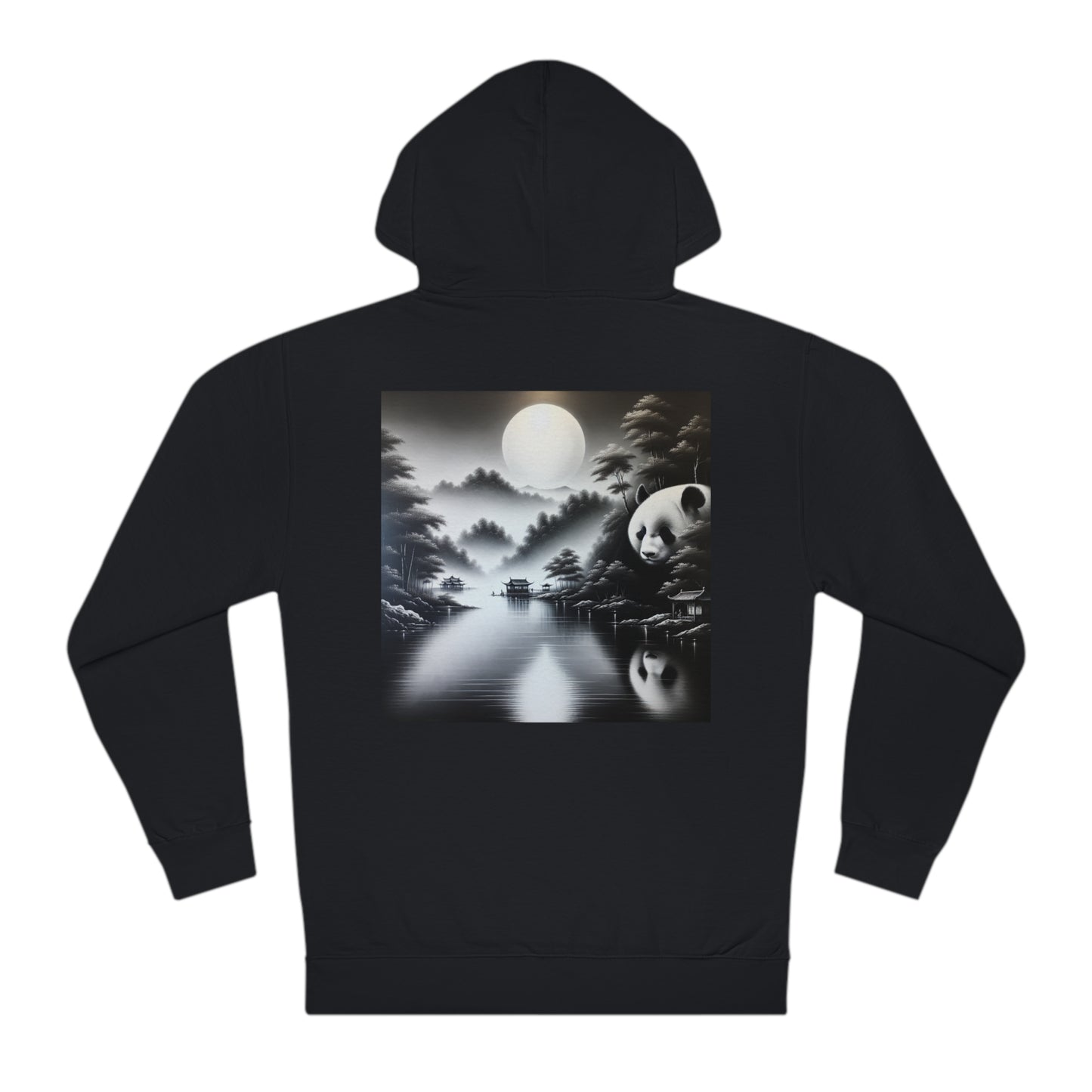 "Moonlit Majesty: Tranquil Panda"- Hoodie