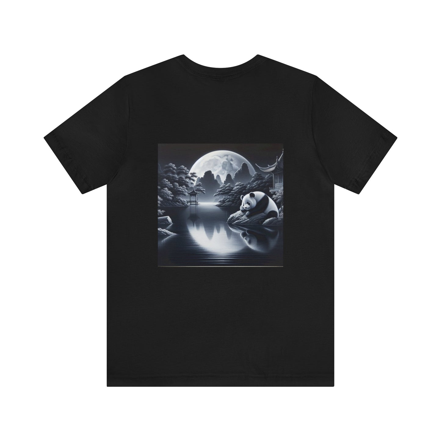 Panda's Moon Serenade- Tshirt