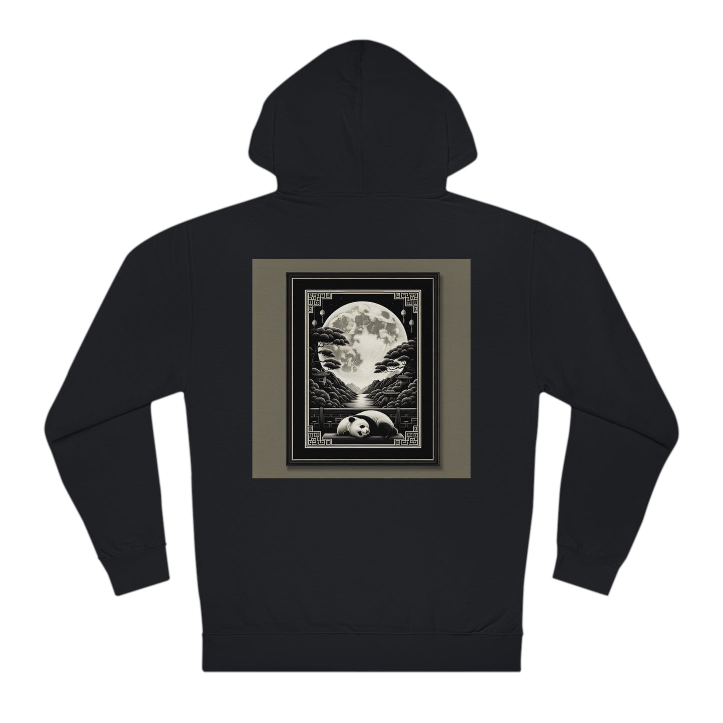 "Panda's Moonlit Serenity"- Hoodie