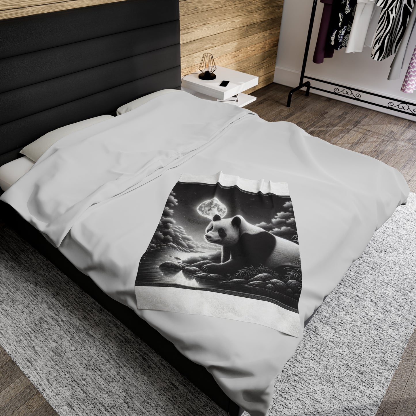 "Moonlit Panda" -Blanket
