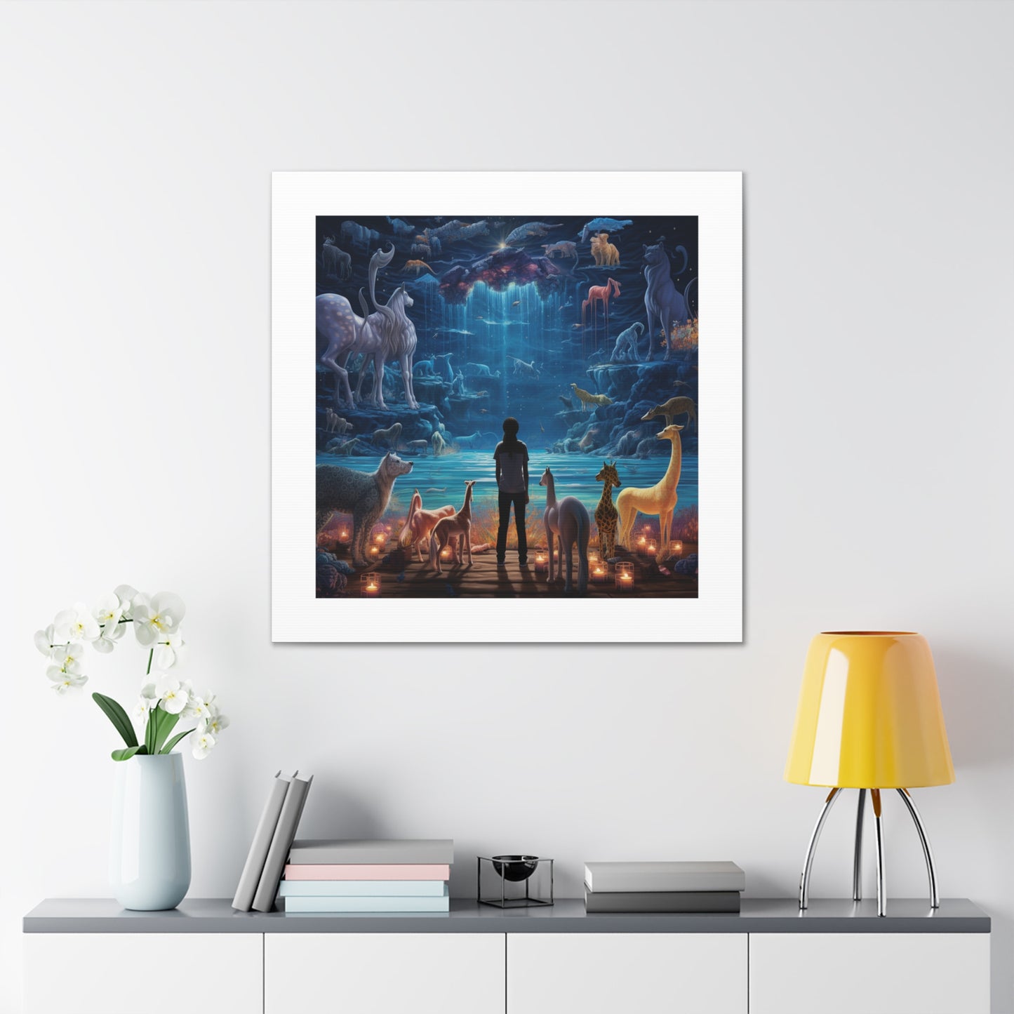 Husky Safari Luminosity Print.