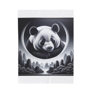 Serene Moonlit Panda -Blanket
