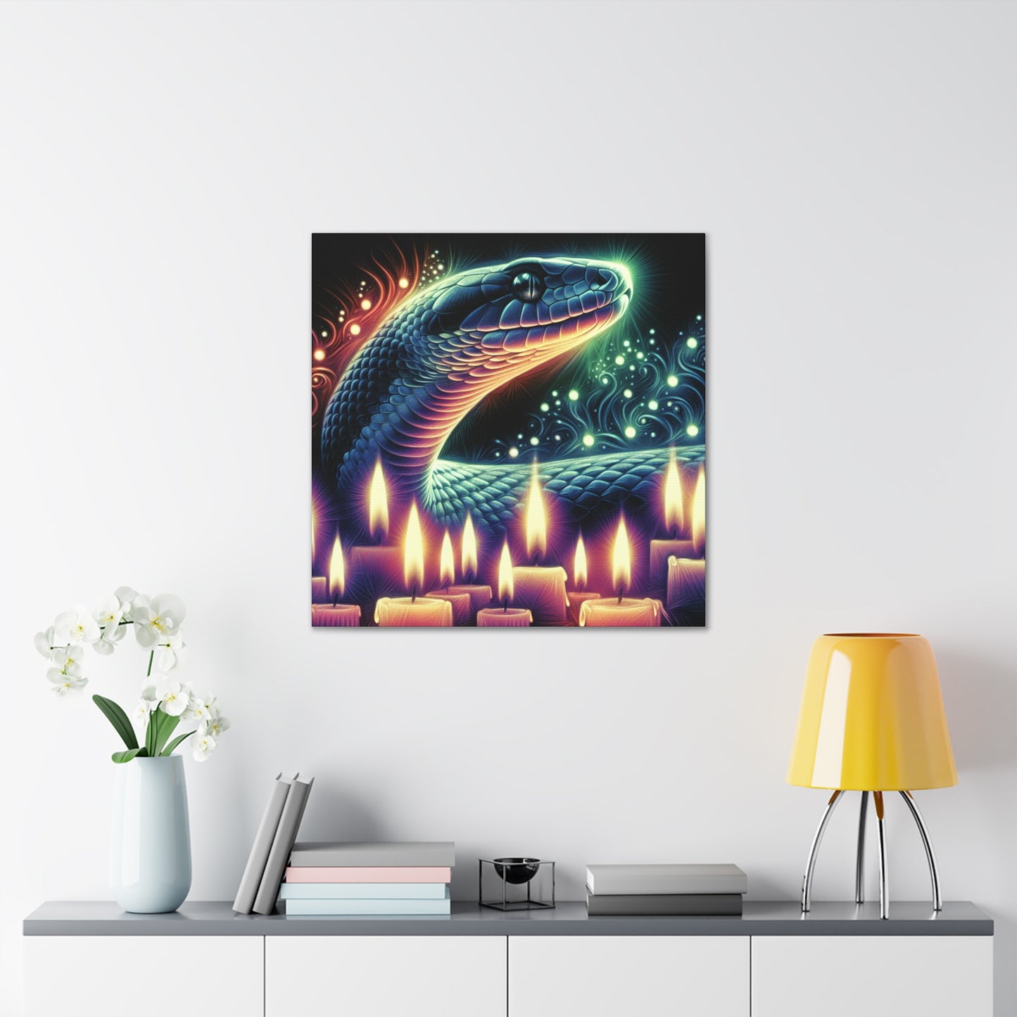 "Serpent's Aura Canvas"