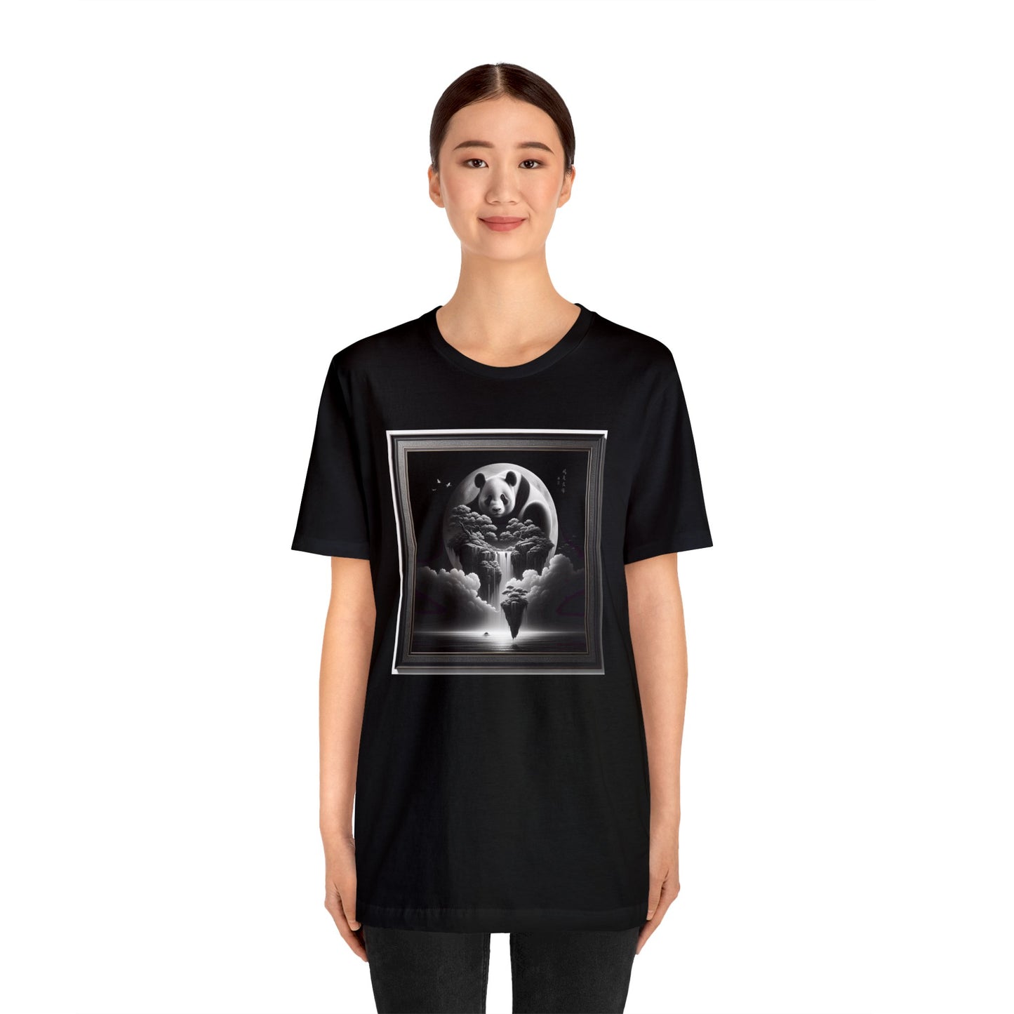 "Tranquil Moon: Majestic Panda"- Tshirt