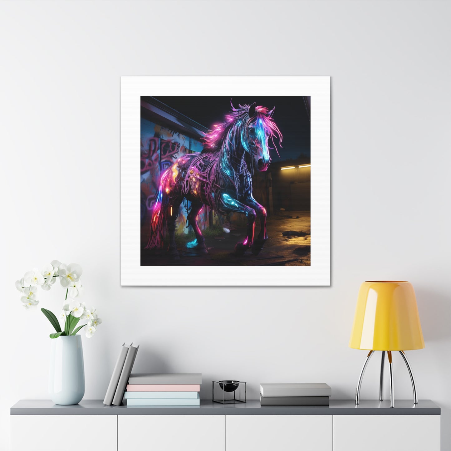 "Luminescent Graffiti Warhorse"