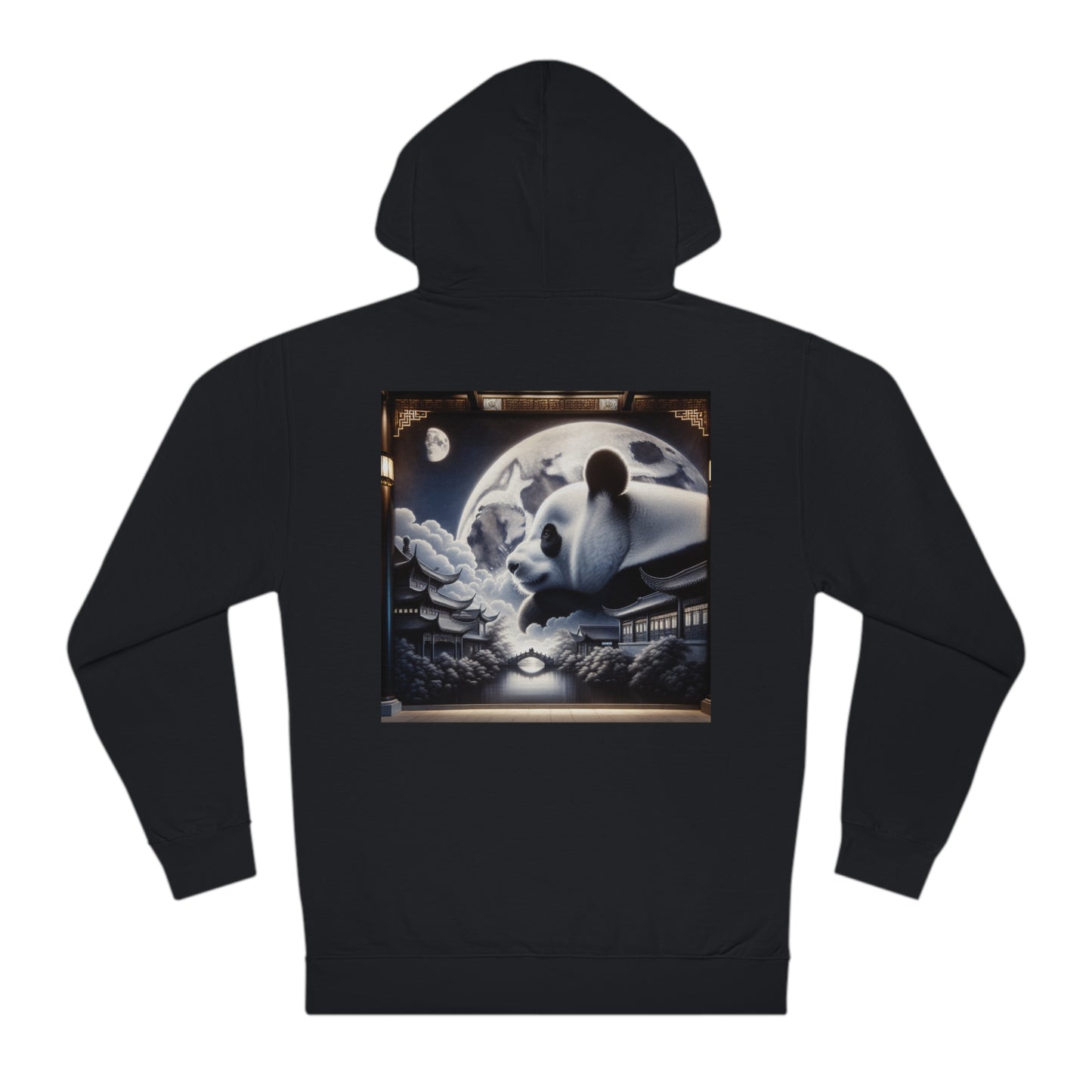 Panda's Lunar Elegance- Hoodie