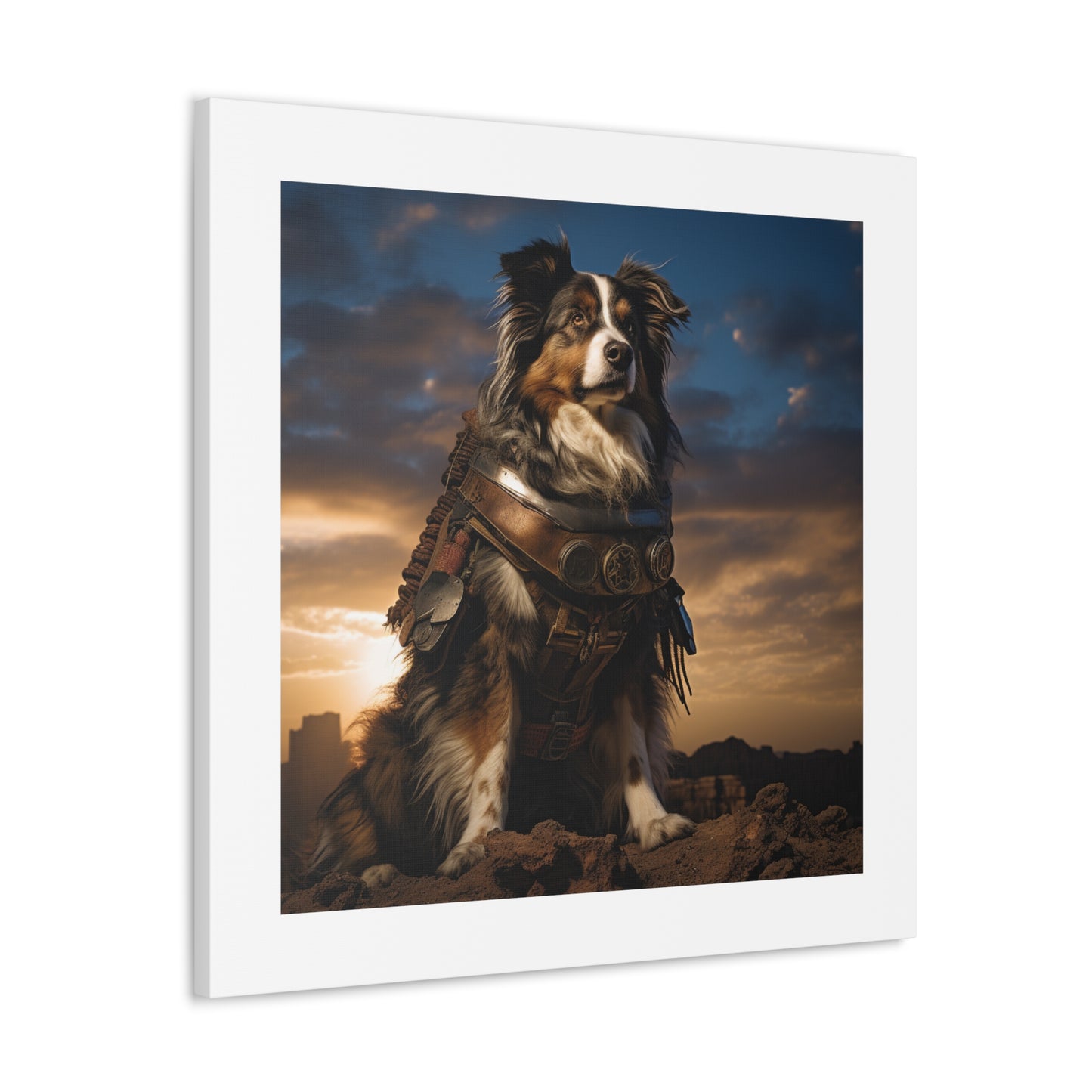 "Heroic Canine Battle Print."