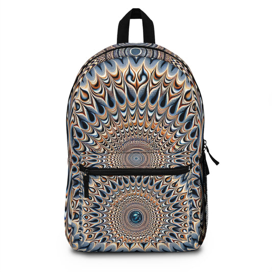 "HypnoSwirl Canvas"- Backpack