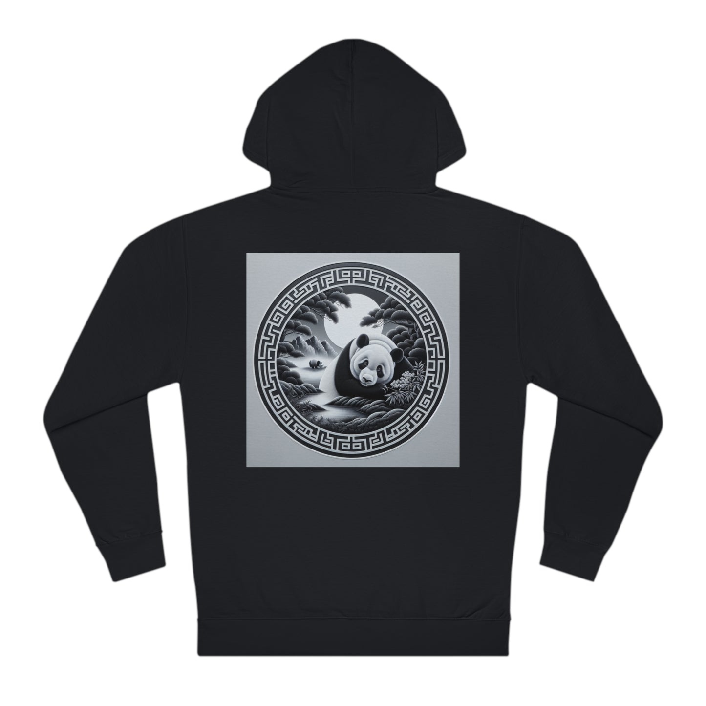 Panda's Lunar Elegance- Hoodie
