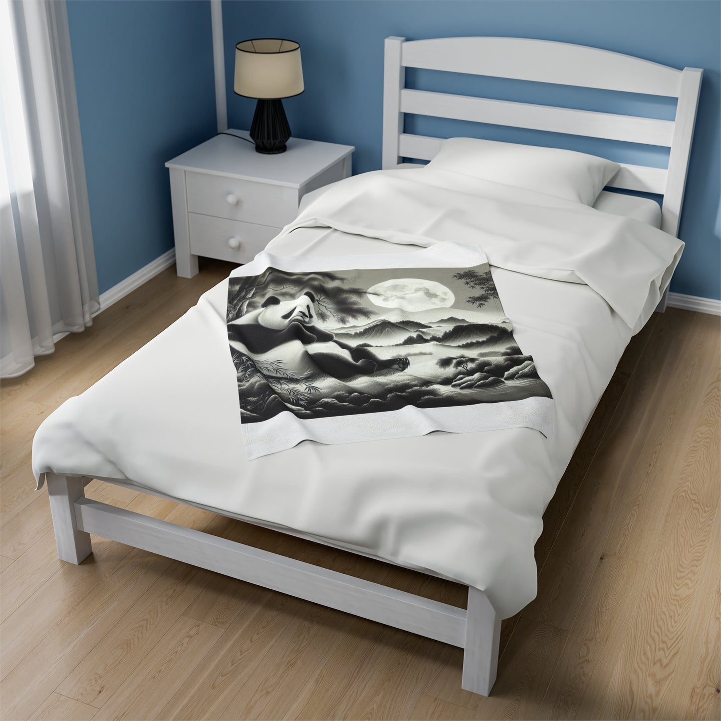 "Panda's Moonlit Grace" -Blanket